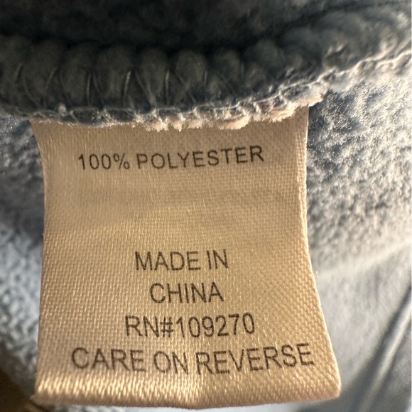 The Black Dog - Quarter zip - Fleece Pullover - Mens large light blue - Picture 9 of 10